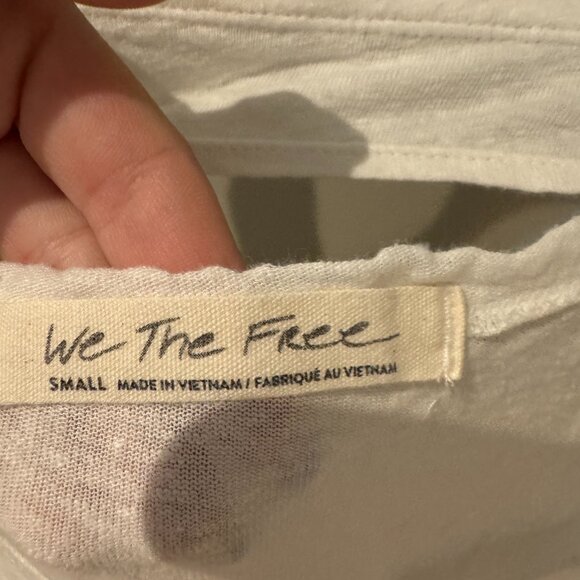 Free People White T-Shirt - Picture 3 of 4